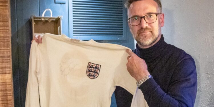 Sir Bobby Charlton’s Iconic 1966 World Cup Semi-Final Shirt Commands Impressive Auction Price